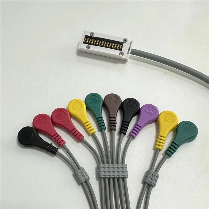 10 Lead ECG Holter Cable For Meditech Cardiup CardiUP!12 CardiUP!3