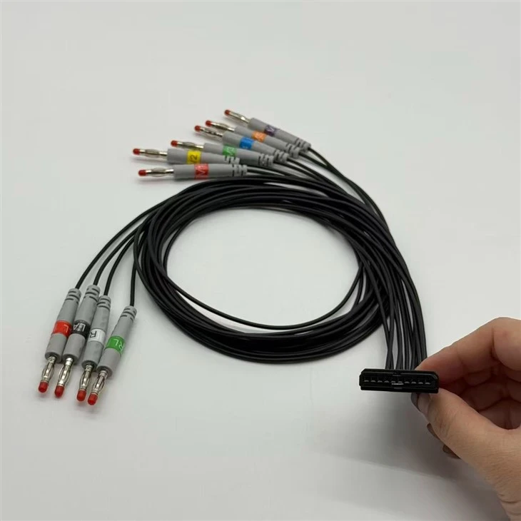 10 Leads Schiller Ecg Holter Cable Compatible For MS-12/Cardiovit Ft-1 high quality