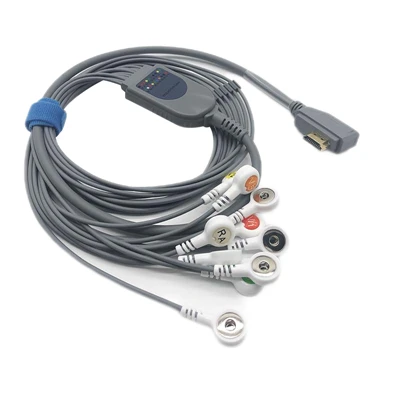 HDMI 19Pin 10 Lead Holter Leadwire AHA Snap-kabel