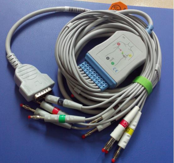 GE-Marquette MAC500 10lead Ekg Cable,IEC,banana From Factory