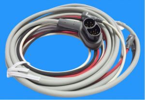 Welch Allyn / Zoll One-piece 3-leder EKG-kabel, Snap / AHA