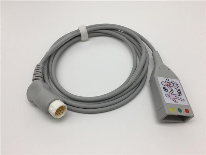 Philips 12-pins EKG-bagagerumskabel 3 kabler