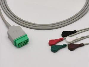GE Healthcare Marquette ECG-kabel 5 fører snap