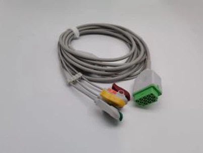 GE Marquette-kompatibelt EKG-kabel 3-LD