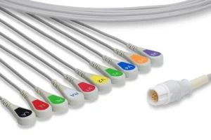 Philips EKG-kabel og kabler med snap