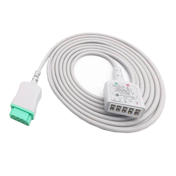 Dinamap Marquette GE EKG-trunkkabel 5 ledning 2017003-001